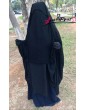 Niqab casquette à clips Long