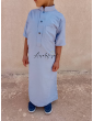 Qamis garçon manches courtes à col - Al manassik