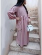 Abbaya Fille / Robe fille Amira aux manches semi bouffantes - By Assalafiyat