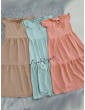 Robe d'été fluide longue "Summer" pour fille à manches courtes