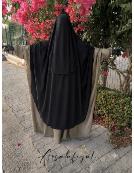 Maxi-Khimar X-tra Large Assalafiyat avec sitar intégré (2 voiles)