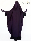 Maxi Khimar 160cm X-tra Long Cape Assalafiyat Rounded - Nidha Fabric (Niqab option)