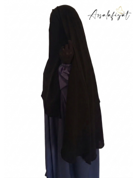 Niqab casquette à clips 150cm