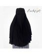 Niqab casquette à clips 150cm