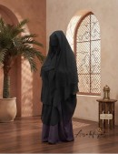 Cape Yéménite avec Niqab casquette intégré